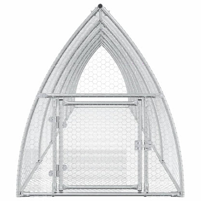 Rabbit Hutch Silver 600X105X120 Cm Galvanised Steel