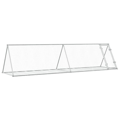Rabbit Hutch Silver Galvanised Steel