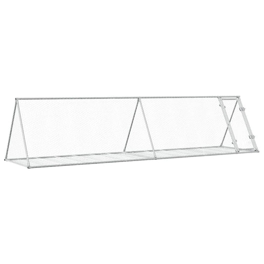 Rabbit Hutch Silver Galvanised Steel