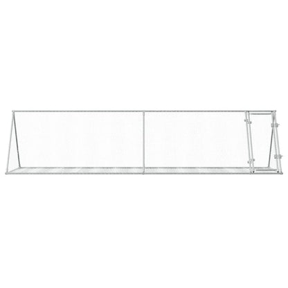 Rabbit Hutch Silver Galvanised Steel