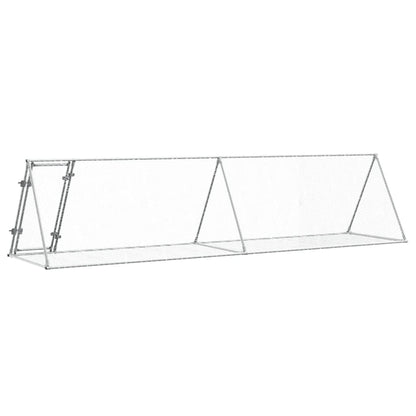 Rabbit Hutch Silver Galvanised Steel