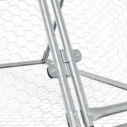 Rabbit Hutch Silver Galvanised Steel