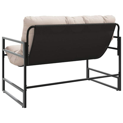 Garden Bench With Cushion 113 Cm Steel