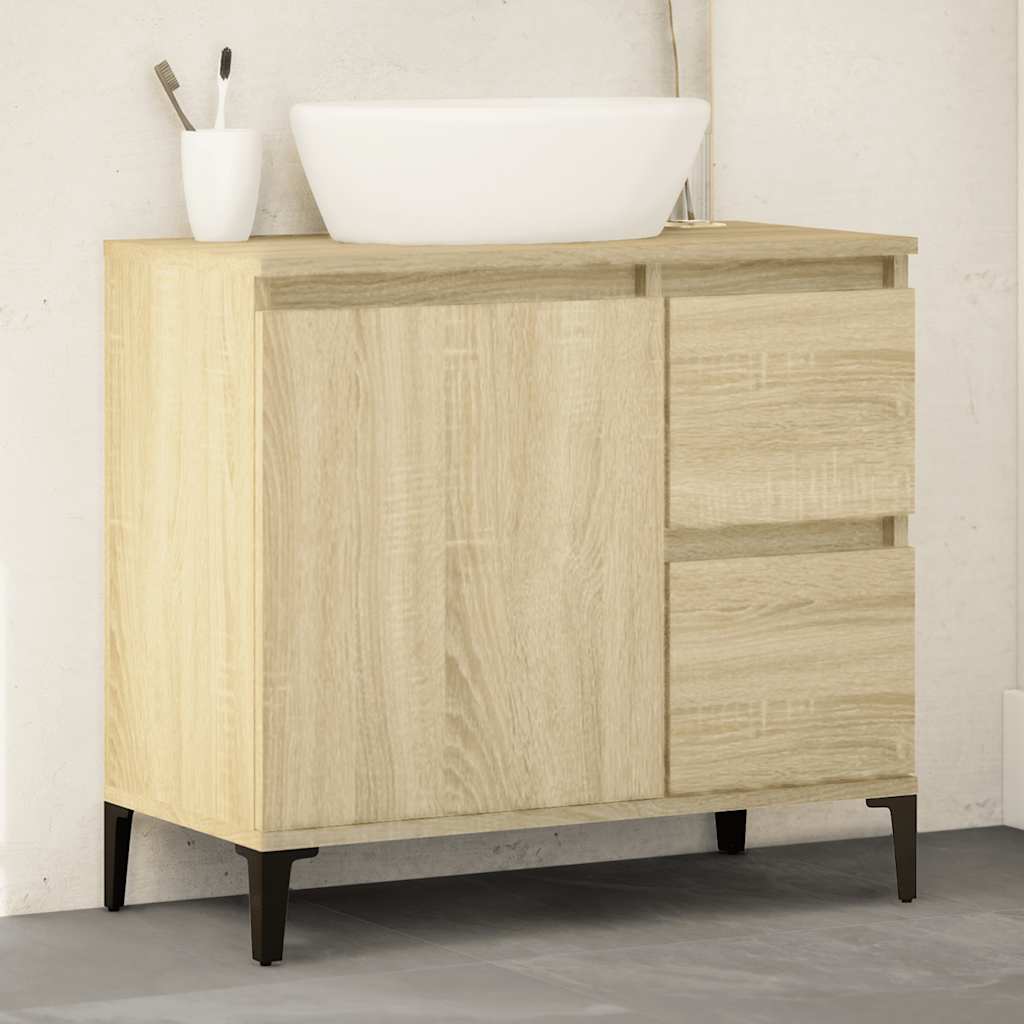 Bathroom Cabinet 65X33X60 Cm Engineered Wood