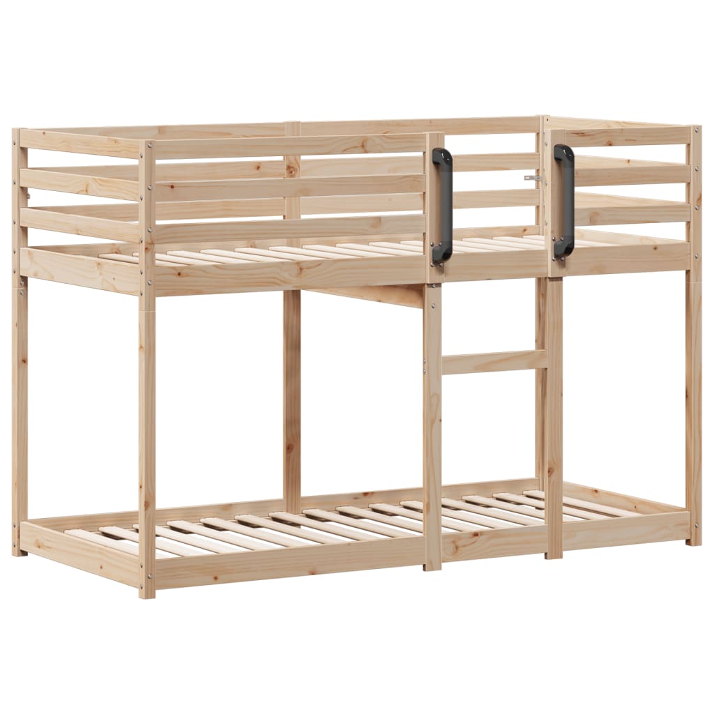 Bunk Bed Without Mattress 92X187 Cm Single Solid Wood Pine