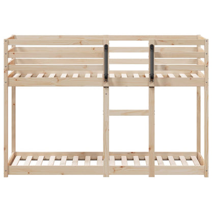 Bunk Bed Without Mattress 92X187 Cm Single Solid Wood Pine