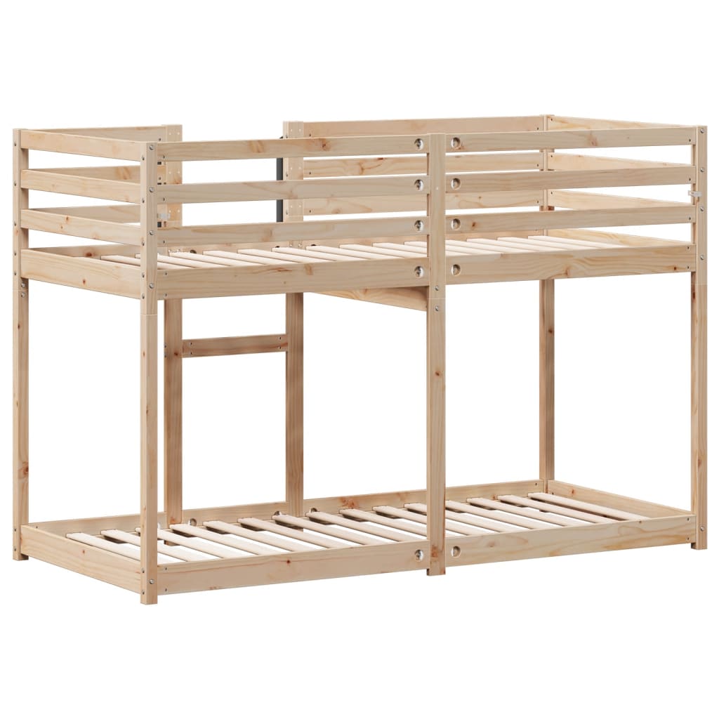 Bunk Bed Without Mattress 92X187 Cm Single Solid Wood Pine