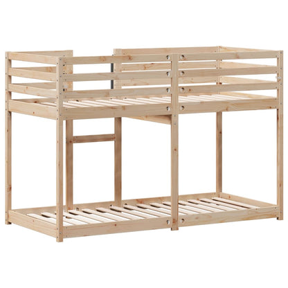 Bunk Bed Without Mattress 92X187 Cm Single Solid Wood Pine
