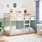 Bunk Bed Without Mattress 92X187 Cm Single Solid Wood Pine