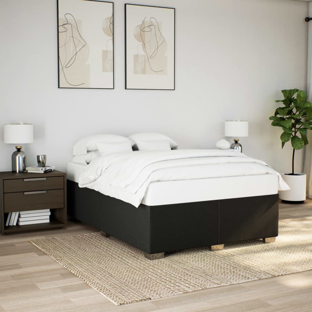 Bed Frame Without Mattress Double Fabric