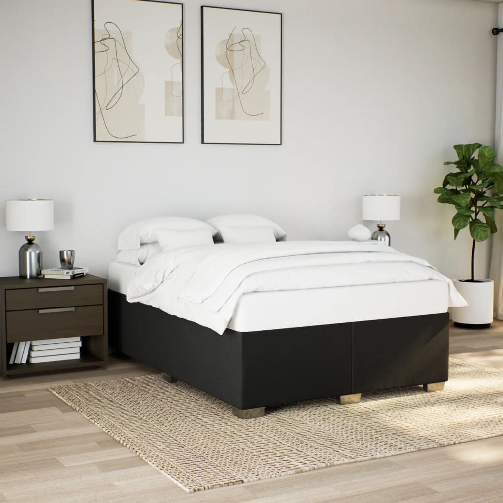 Bed Frame Without Mattress Double Fabric