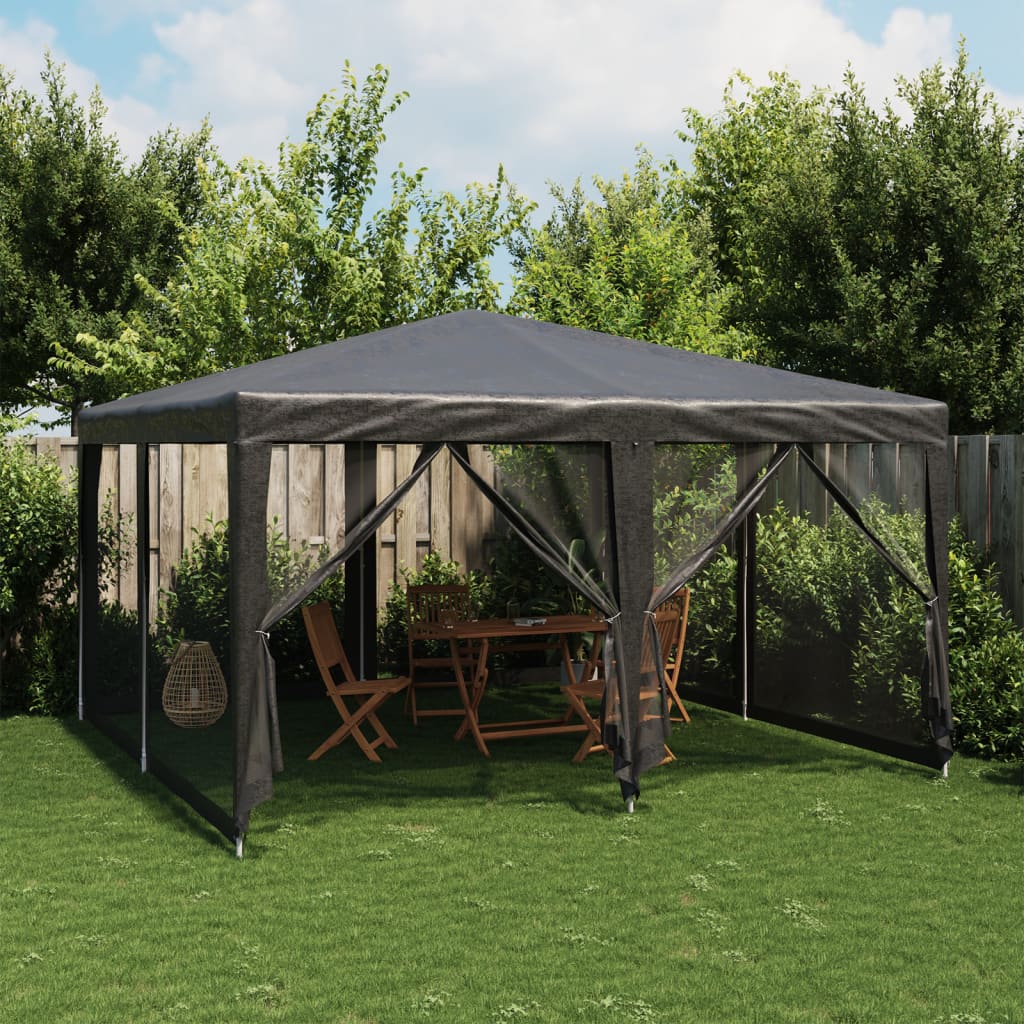 Party Tent With 12 Mesh Sidewalls Hdpe