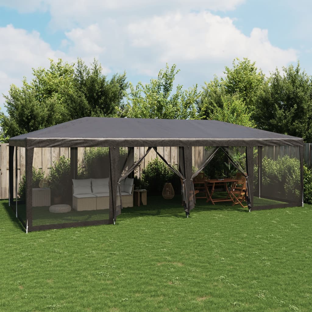 Party Tent With 12 Mesh Sidewalls Hdpe