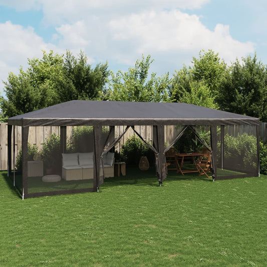 Party Tent With 12 Mesh Sidewalls Hdpe