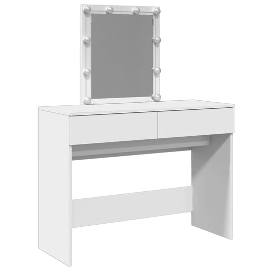 Dressing Table With Led 100X40X130 Cm