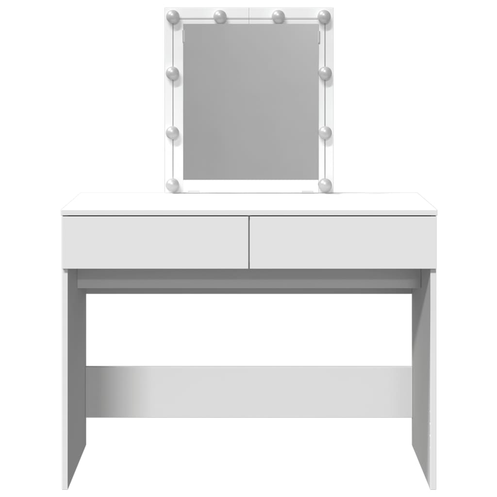 Dressing Table With Led 100X40X130 Cm