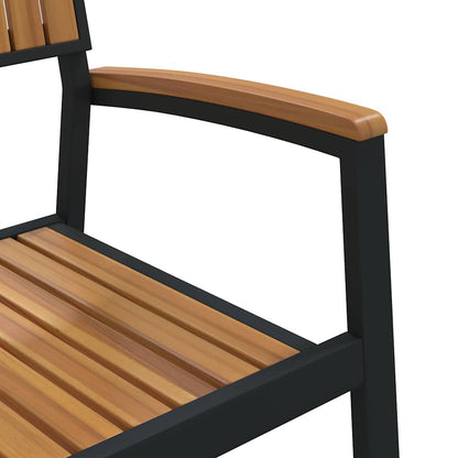 Garden Chair 6 Pcs Brown 56 X 57 X 87Cm Solid Acacia Wood