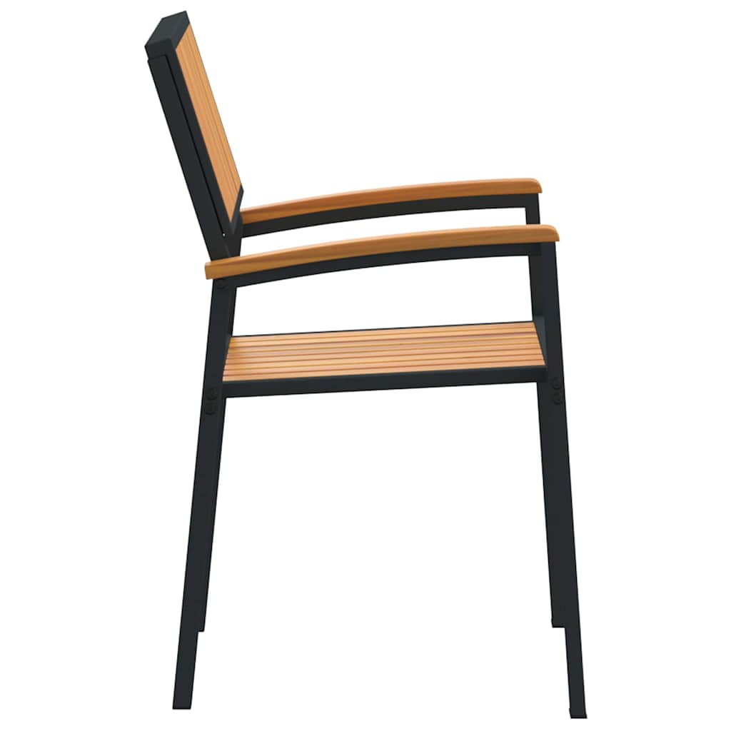 Garden Chair 6 Pcs Brown 56 X 57 X 87Cm Solid Acacia Wood