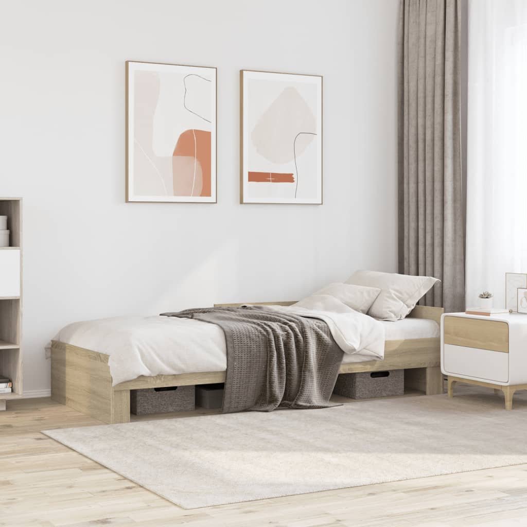 Bed Frame Without Mattress Engineered Wood