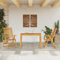 9 Piece Garden Dining Set Solid Wood Acacia