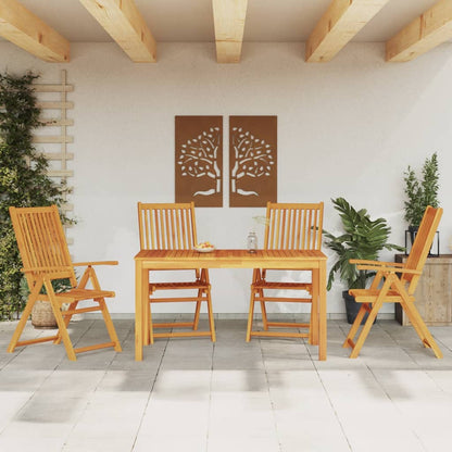 9 Piece Garden Dining Set Solid Wood Acacia