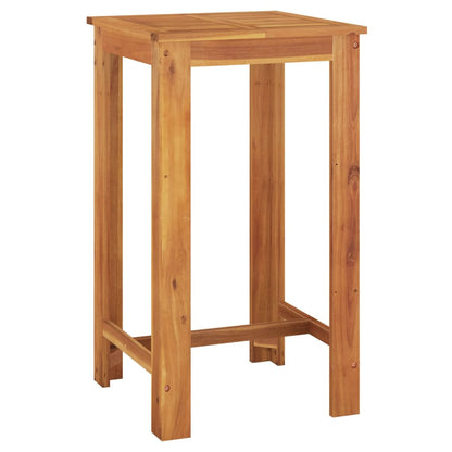 3 Piece Garden Bar Set Solid Wood Acacia And Poly Rattan