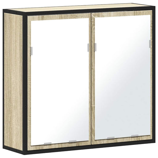 Bathroom Mirror Cabinet 65X20X60 Cm Engineered Wood