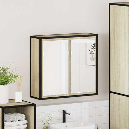 Bathroom Mirror Cabinet 65X20X60 Cm Engineered Wood