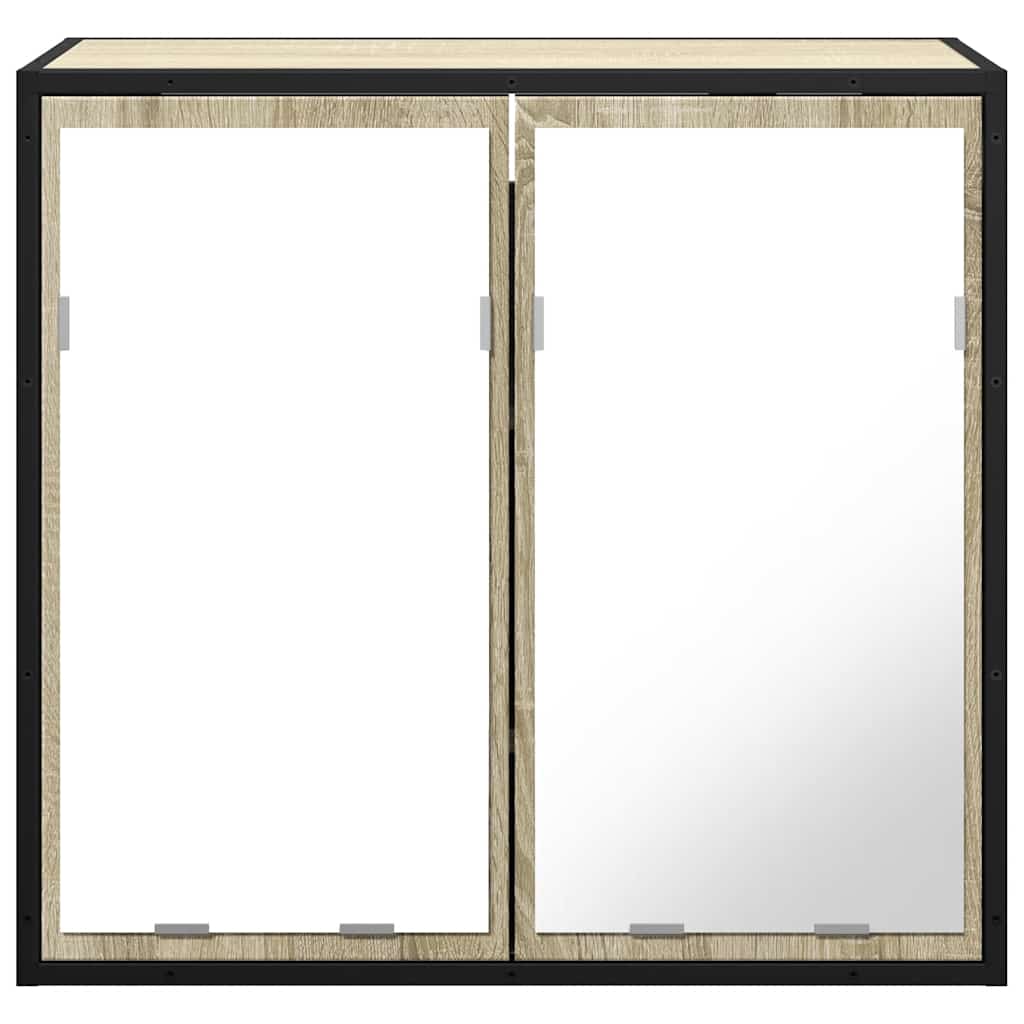 Bathroom Mirror Cabinet 65X20X60 Cm Engineered Wood