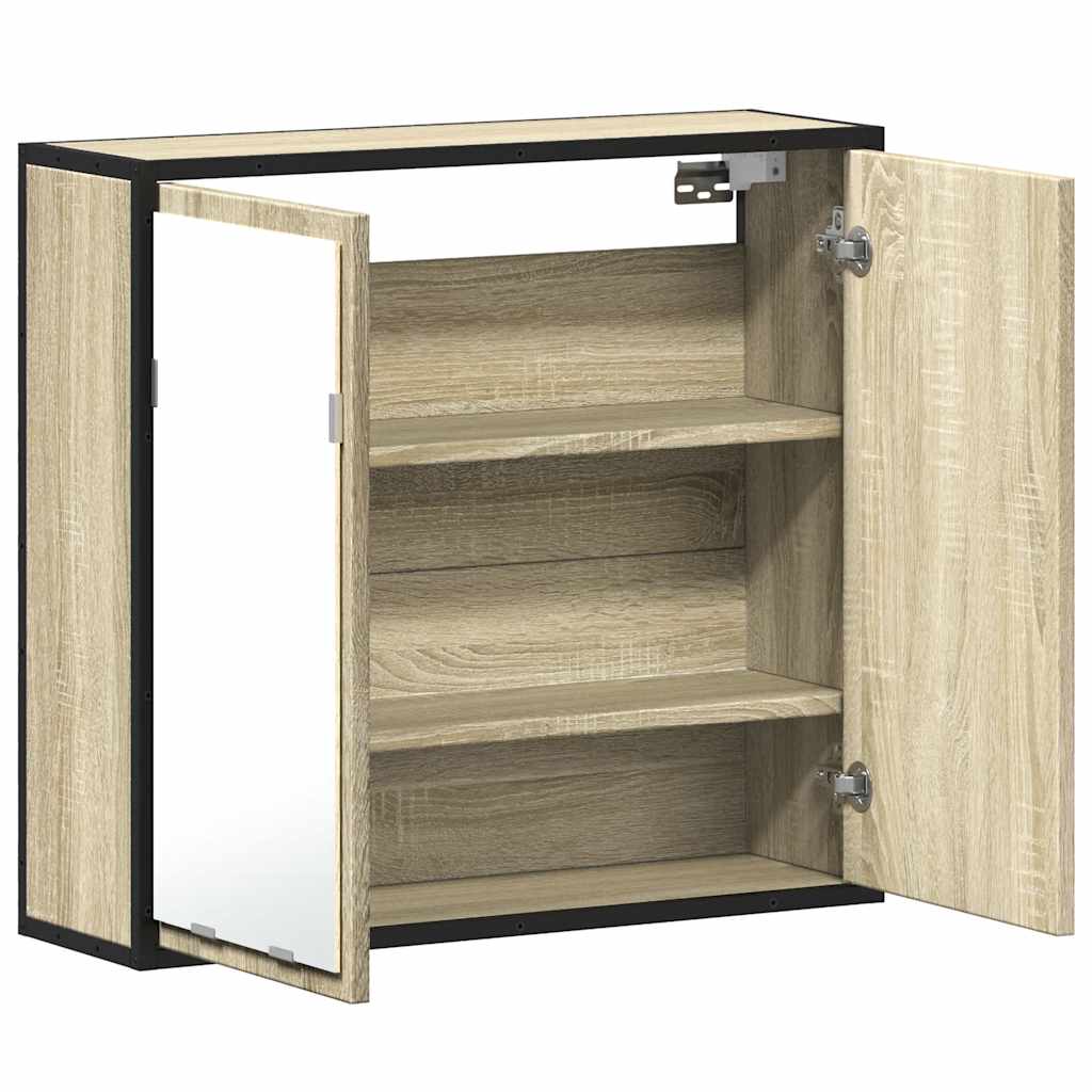 Bathroom Mirror Cabinet 65X20X60 Cm Engineered Wood