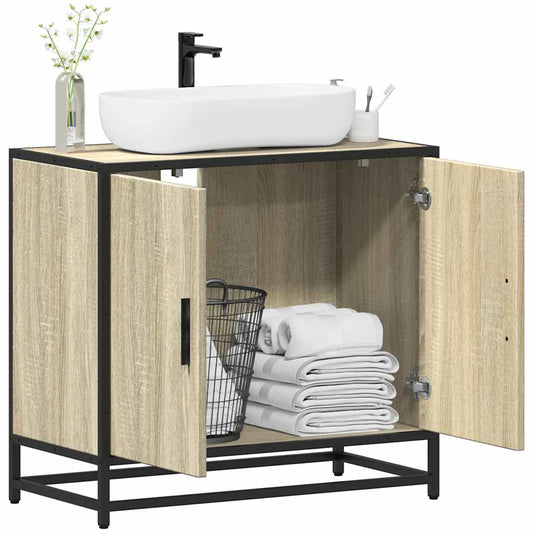 Bathroom Sink Cabinet 65X33X60 Cm Engineered Wood