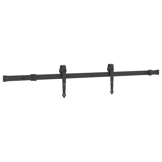 Sliding Door Hardware Kit 152,5 Cm Steel Black