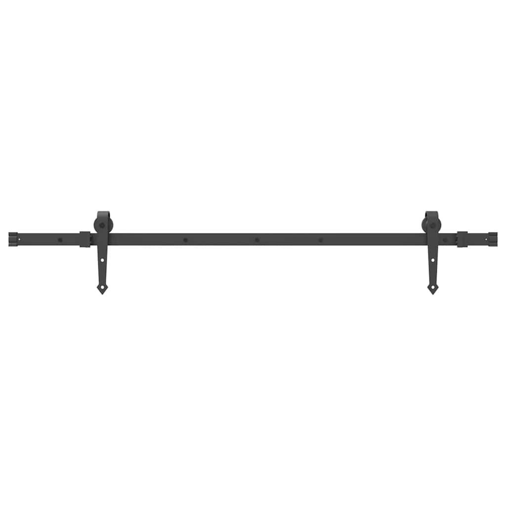 Sliding Door Hardware Kit 152,5 Cm Steel Black
