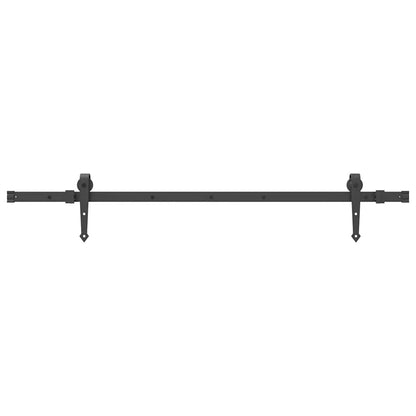 Sliding Door Hardware Kit 152,5 Cm Steel Black