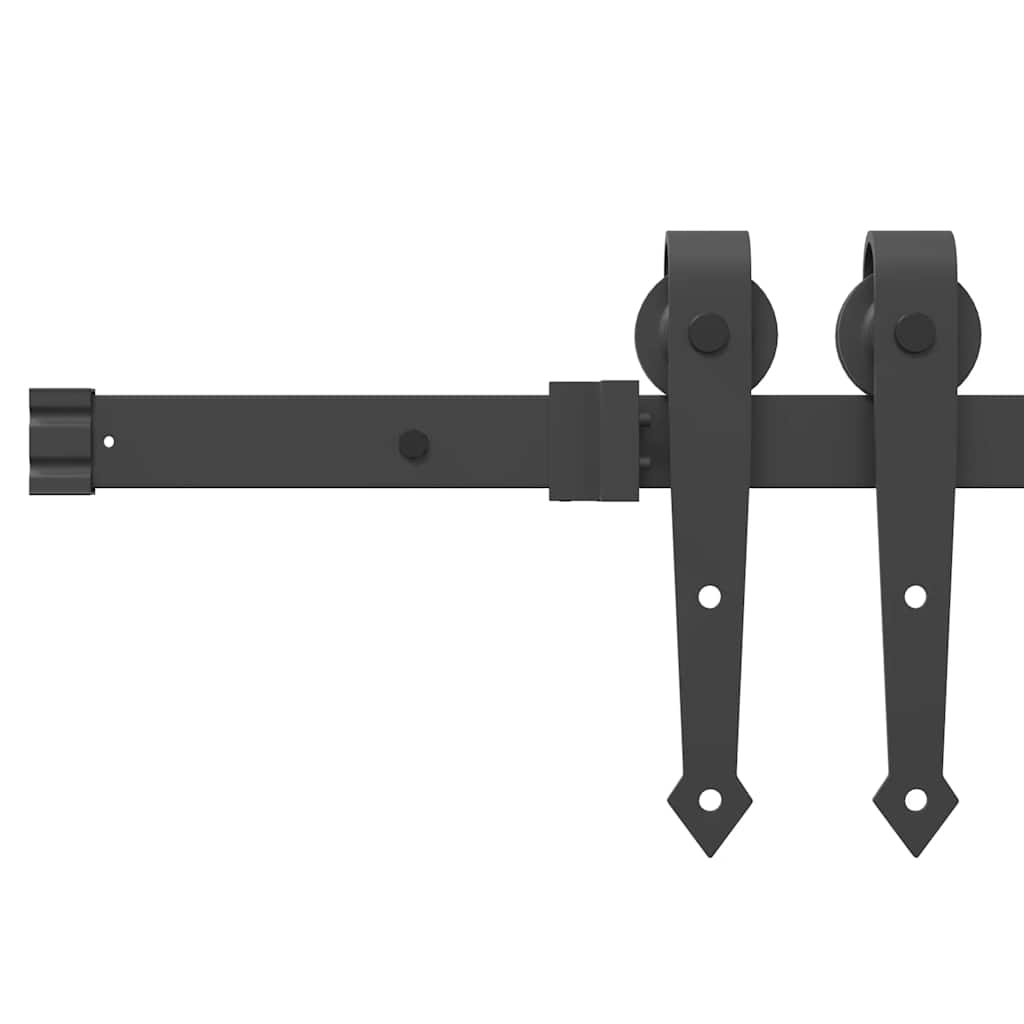 Sliding Door Hardware Kit 152,5 Cm Steel Black