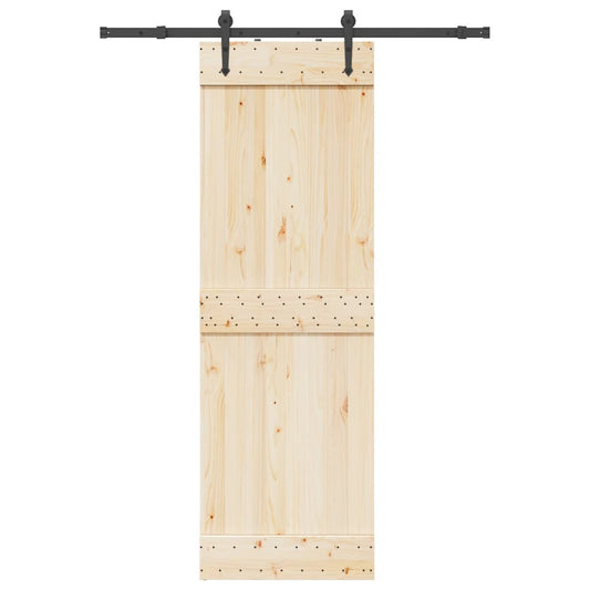 Sliding Door Hardware Kit 152,5 Cm Steel Black
