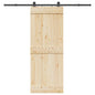 Sliding Door Hardware Kit 213,5 Cm Steel Black