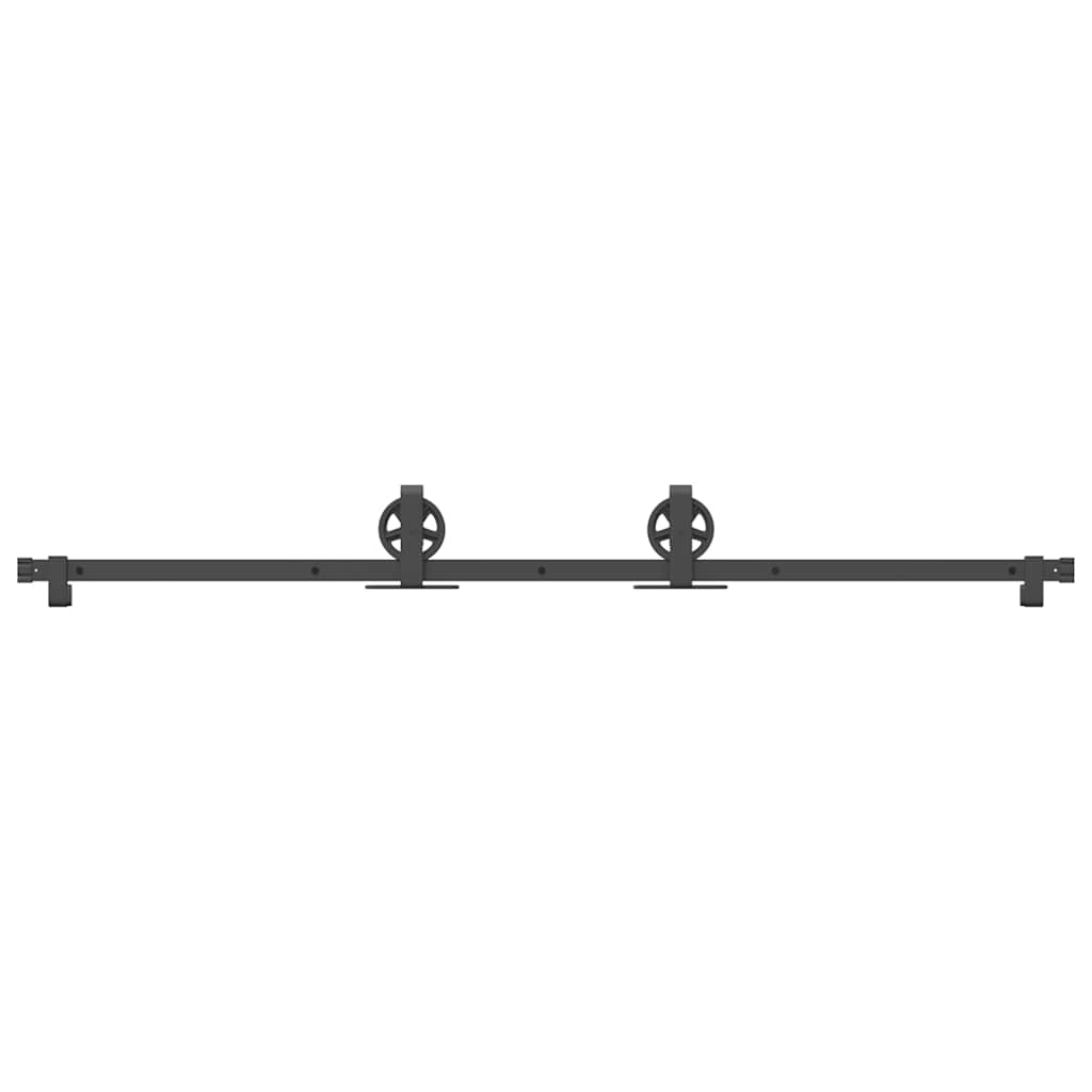 Sliding Door Hardware Kit Steel Black