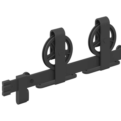 Sliding Door Hardware Kit Steel Black