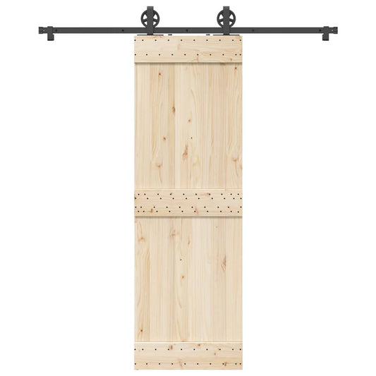 Sliding Door Hardware Kit Steel Black