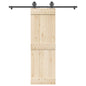 Sliding Door Hardware Kit Steel Black