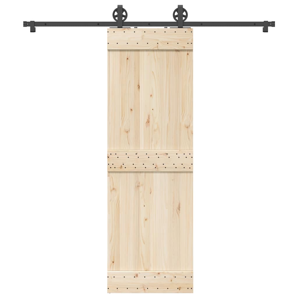 Sliding Door Hardware Kit Steel Black