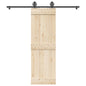 Sliding Door Hardware Kit Steel Black