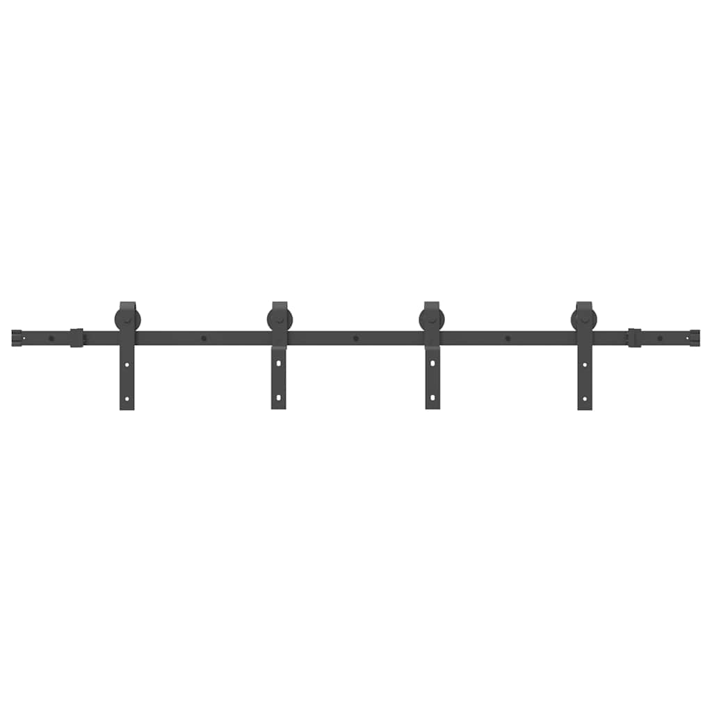 Sliding Door Hardware Kit Steel Black