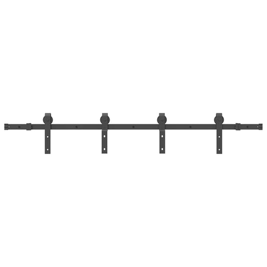 Sliding Door Hardware Kit Steel Black