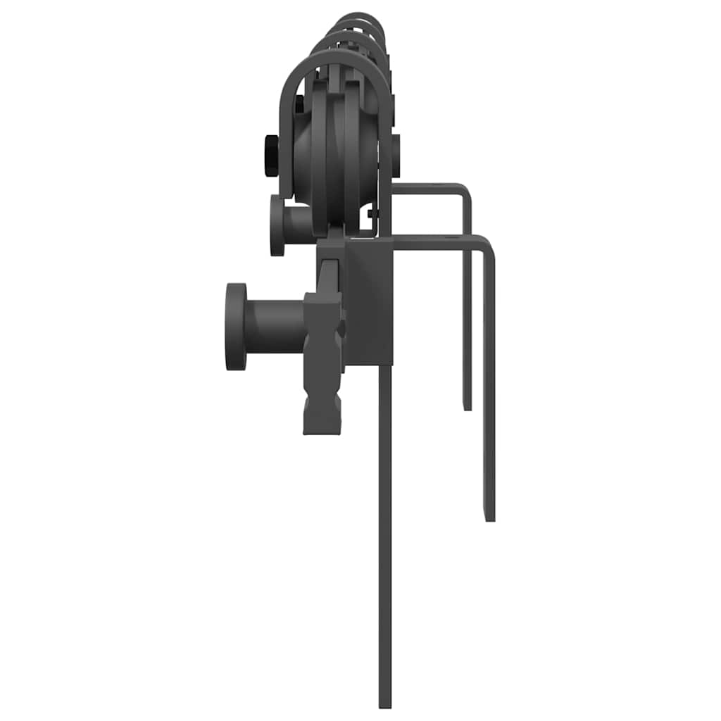 Sliding Door Hardware Kit Steel Black