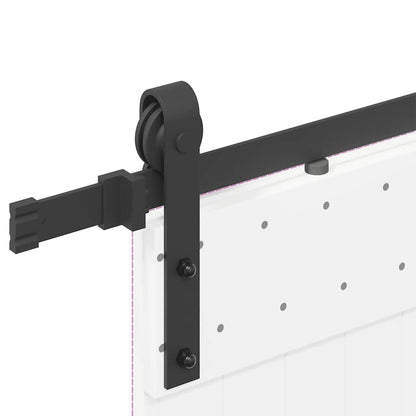 Sliding Door Hardware Kit Steel Black