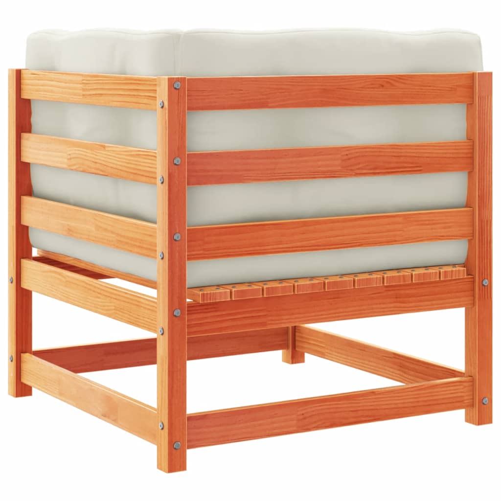 2 Piece Garden Sofa Set With Cushions Solid Wood Pine