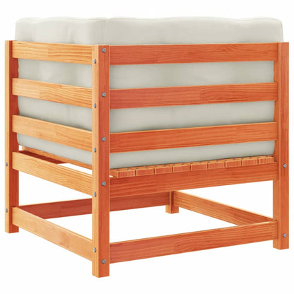 2 Piece Garden Sofa Set With Cushions Solid Wood Pine