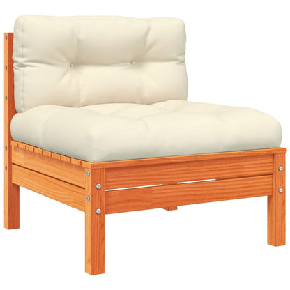 3 Piece Garden Sofa Set With Cushions Solid Wood Pine